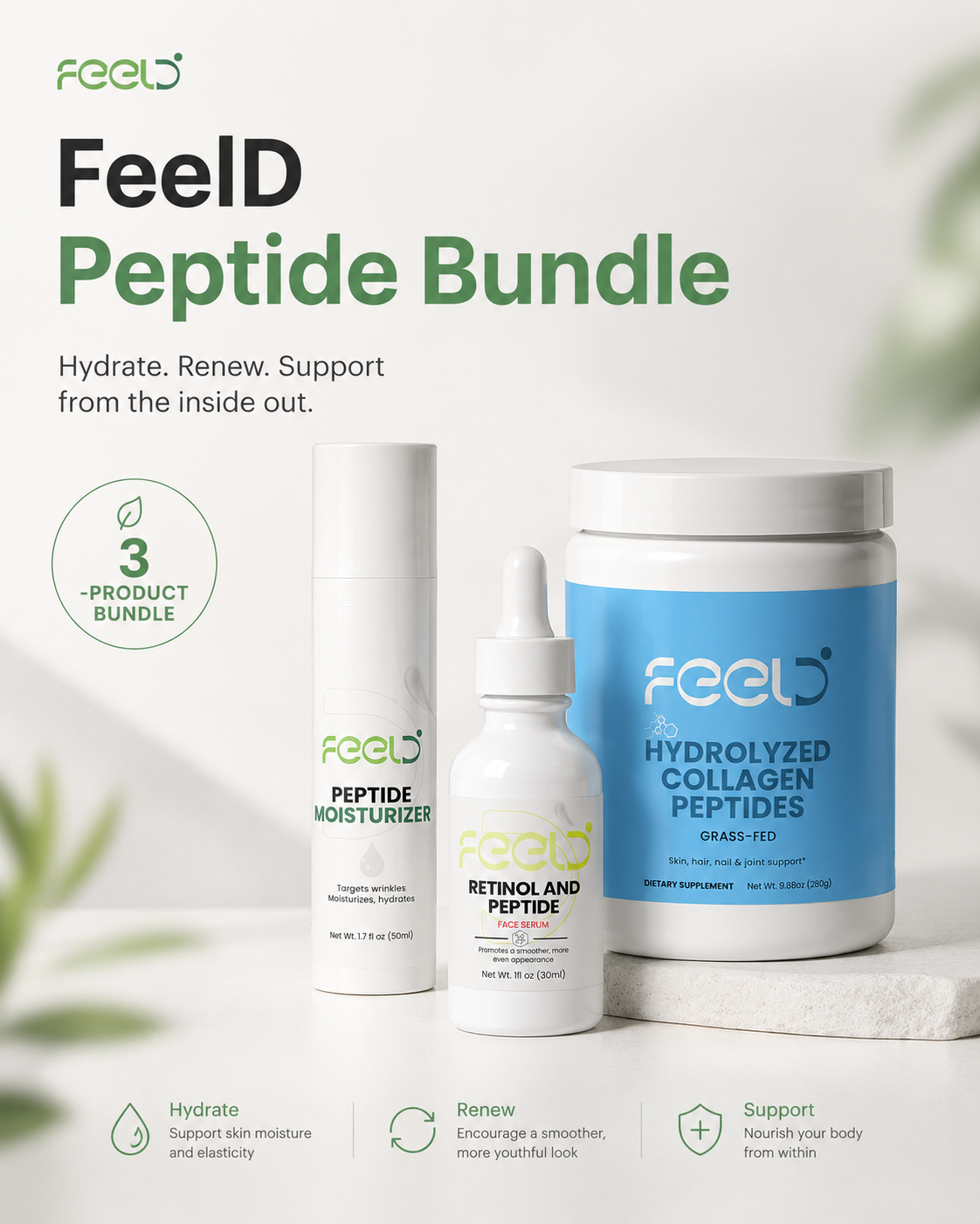 FeelD Peptide Essentials Bundle
